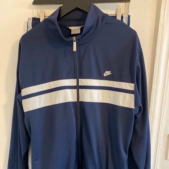 mens navy blue nike tracksuit